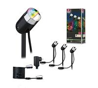 Paulmann Plug & Shine Pike Projecteur pique au sol LED, anthracite, lot de 3, Zigbee Ce luminaire comporte des modules à LED prémontés de classes énergétiques A A++, A+, A