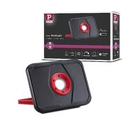 Paulmann 94288 extérieur LED luminaire rechargeable Lampe de travail carré incl. 1x15 watts Éclairage mobile Noir, Rouge Lampe sur batterie plastique sans câble 6500 K
