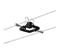 Paulmann 94291 Spot système câbles MacII max. 10 watts Éclairage de plafond Noir mat Système sur câbles Métal, plastique Système de câbles GU5,3