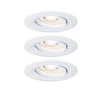 Paulmann 94293 EBL Nova mini Coin Luminaire à LED encastrable jeu de 3 4 W blanc