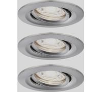 Paulmann Spot encastré LED Nova mini 94295 – orientable 3x4 W acier brossé, blanc chaud 2700 K