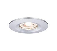 Paulmann 94302 LED Nova mini Spots encastrés Coin rond fixe incl. 1x4 watts Spot encastré pour plafond Chrome Lampe encastrée aluminium Blanc chaud 2700 K