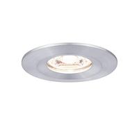 Paulmann 94304 LED Nova mini Spots encastrés Coin rond incl. 1x4 watts Spot encastré pour plafond Alu tourné Lampe encastrée aluminium Blanc chaud 2700 K