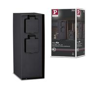 Paulmann Colonne de prises Rio Quadruple IP44 4 prises Anthracite