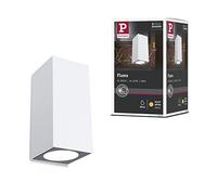 Paulmann 94330 luminaire d'extérieur LED kit de 2 appliques d'extérieur Flame IP44 carré incl. 2x2,8 watts Blanc lampe d'extérieur aluminium 3000 K