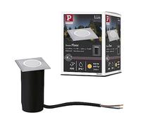 Paulmann 94364 luminaire d'extérieur LED encastré sol IP65 carré incl. 1x2W Acier inoxydable brossé lampe extérieur Acier inoxydable, plastique 3000K