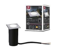 Paulmann 94366 luminaire d'extérieur LED encastré sol IP65 carré incl. 1x2W Acier inoxydable brossé lampe extérieur Acier inoxydable, plastique 3000K
