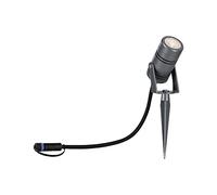 Paulmann 94367 Plug & Shine Projecteur de jardin à LED Radon IP65 3000 K 11 W Gris à intensité variable Système d'éclairage de jardin en aluminium