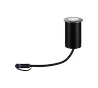 Paulmann 94369 Plug & Shine Spot LED encastrable au sol IP67 3000 K 11 W Gris Intensité variable Système d'éclairage de jardin en aluminium