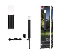 Paulmann 94385 luminaire d'extérieur LED borne lumineuse Flarea IP65 Blanc chaud 400 mm incl. 1x3,1 watts éclairage extérieur Noir lampe d'extérieur aluminium lampe de jardin 3000 K