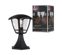Paulmann 94393 luminaire d'extérieur petites bornes lumin. Classic Curved IP44 gradable éclair. ext. Clair, Noir lampe d'ext. plast. lampe jardin E27