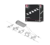 Paulmann Système d'éclairage sur câbles LED RoundMac 94414 – Kit 5 x 4,5 W 3000 K Chrome mat