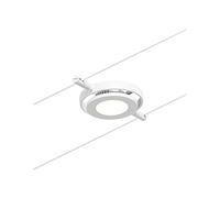 Paulmann 94417 Système câble LED spot RoundMac CC incl. 1x4,5 watts extensible Blanc, Chrome câble métallique Métal 3000 K