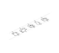 Paulmann Système sur câble MacLED CorDuo 94422 – Kit complet 5x4,5W LED 3000K blanc/chrome
