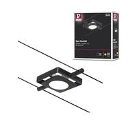 Paulmann Spot à LED 94425 CorDuo MacLED 1×4,5 W extensible Noir mat câble métallique chromé 3000 K
