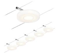 Paulmann 94426 Système complet d'éclairage sur câble LED chrome (mat), chrome