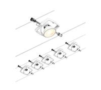 Paulmann 94432 CorDuo Set Système de Câbles Mac II DC 5 x 10 watt max, Éclairage Extensible Blanc Mat Câble Matière Plastique GU5,3 Système de Câbles sans Ampoules