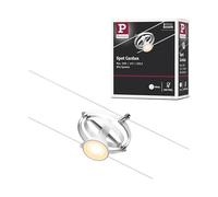 Paulmann 94439 CorDuo Système de Câbles Spot Cardan DC Individuel 10 watts max, Éclairage Extensible Blanc Mat Matière Plastique GU5,3 Système de Câbles sans Ampoules