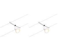 Paulmann 94445 CorDuo Système de Câbles Spot Salt DC Individuel 10 watts max, Éclairage Extensible Blanc Mat Matière Plastique GU5,3 Système de Câbles sans Ampoules (Lot de 2)