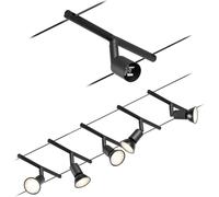 Paulmann 94446 Système complet d'éclairage sur câble GU5.3 noir (mat), chrome