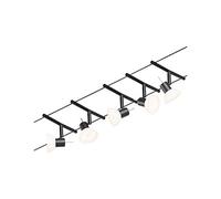 Paulmann Système complet d'éclairage sur câble Wire Systems 94450 – GU5.3 noir mat/chrome