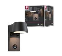Paulmann Applique LED extérieure Capea 94453 – 6 W avec détecteur de mouvement – Gris