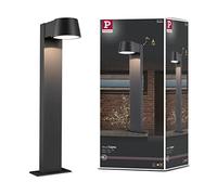 Paulmann 94454 luminaire d'extérieur LED borne lumineuse Capea IP44 Blanc chaud incl. 1x6 watts éclairage extérieur Noir lampe d'extérieur aluminium lampe de jardin 3000 K