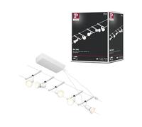 Paulmann Système de câbles CorDuo 94458 – 5 spots GU5,3 5×10W max Blanc mat, sans ampoules