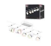 Paulmann Système sur câbles CorDuo Cone Kit de base GU5,3 max. 5x10W 230/12V Blanc dépoli/Chrome