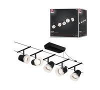 Paulmann WireDC Set Cone Système de base pour éclairage sur câble GU5.3 noir (mat), chrome
