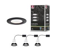 Paulmann Luminaire à LED encastrable Nova 94473 3x6W (18W) 2700K Noir mat