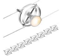 Paulmann 94490 système CorDuo kit Cardan CC max. 8x7W extensible Chrome mat câble Métal GU5,3 sans ampoule, 8pcs