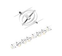 Paulmann 94492 système câble CorDuo kit Cardan CC max. 8x7W extensible Blanc câble métallique Métal GU5,3 sans ampoule