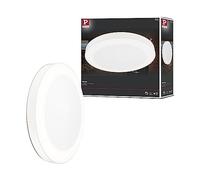 Paulmann 94528 Circula Plafonnier LED d'extérieur avec capteur crépusculaire et détecteur de mouvement IP44 rond en plastique 1 x 14 W Blanc chaud Beige 3000 K
