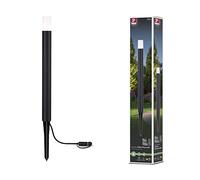 Paulmann 94537 luminaire d'extérieur LED Plug & Shine borne lumineuse Flarea IP65 600 mm blanc chaud 1x3,6 W gradable Noir métal 3000 K