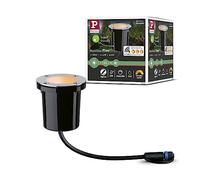 Paulmann 94588 LED lum. extérieur Zigbee Smart Home encastré de sol 1m IP65 Commande de la lumière blanche rond 1x4,6W gradable Noir, Acier 2000K