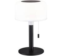 Paulmann Lampe de table solaire Bartja 94607 – 1,6 W blanc chaud (2700K) IP44 USB-C Noir
