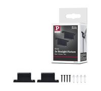 Paulmann 94622 ULine Accessoires Support de sangle droit Kit de 2 Noir
