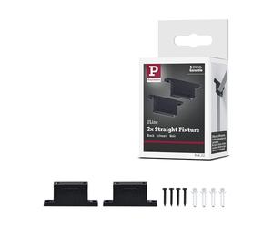Paulmann 94622 ULine Accessoires Support de sangle droit Kit de 2 Noir