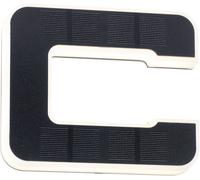 Paulmann 94652 - Numéro de maison C - À LED - Solaire - IP44 - Blanc chaud - Batterie remplaçable - Avec 1 lampe solaire de 0,2 W - En plastique - 3000 K