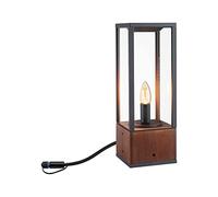 Paulmann 94673 luminaire d'extérieur LED Plug & Shine borne lumineuse Venea IP44 carré 1x2 W gradable objet lumineux Bois E14