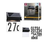 Solar Numéro de maison lumineux LED Neda IP44 3000K 14lm Noir Noir G