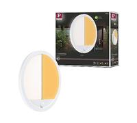 Panneau d'extérieur LED Lamina Backlight Détecteur de mouvement crépusculaire (IR) favorable aux insectes IP44 rond 280mm Tunable Warm 14W 1150lm 230V Blanc Matière plastique Blanc G