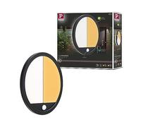 Paulmann 94708 luminaire d'extérieur LED Panel Zigbee Smart Home Lamina Sensor IP44 rond 280 mm 2200-3000K 14W 1150lm Noir plastique Tunable Warm