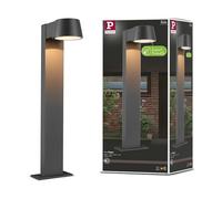 Paulmann 94715 luminaire d'extérieur LED borne lumineuse Capea respect insectes IP44 500mm 2200K 6W 450lm 230V 98° noir alu lumière dorée Borne jardin