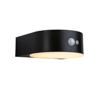 Solar Applique d'extérieur LED Eileen Détecteur de mouvement favorable aux insectes IP44 2200K 300lm Noir Noir G