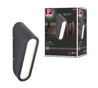 Paulmann 94733 luminaire d'extérieur LED Applique Cliff Résistant à l’eau de mer IP44 64x116mm 3000K 9,5W 300lm 230V Anthracite Alu Blanc chaud