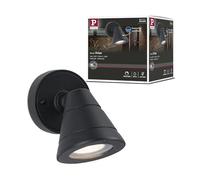 Paulmann 94734 luminaire d'extérieur Applique Trian Résistant à l'eau de mer IP44 Rond 100x125mm Max. 35V 230V Anthracite alu sans Ampoule GU10, Aluminium