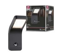 Paulmann 94745 luminaire d'extérieur LED Applique Kulma détecteur mouv. Résistant eau de mer IP44 90x174mm 3000K 7,5W 500lm Anthracite Alu