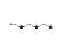 Paulmann 94761 Plug & Shine Guirlande LED Tubs IP44 3x2W 3x160lm gradable Anthracite Aluminium 3000K E14 avec Ampoule remplaçable, 6 W